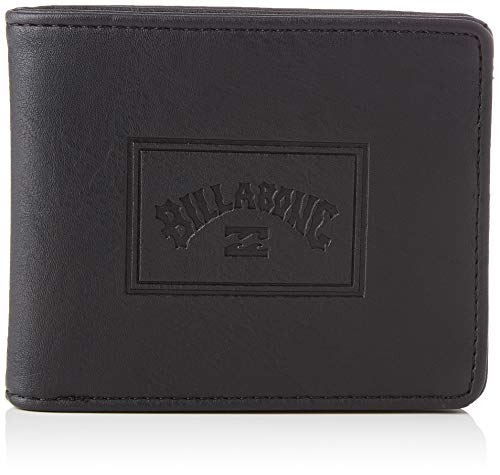 BILLABONG Archin for Men, Travel Accessory-Bi-Fold Wallet, (Negro ), One Size