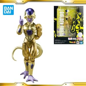 Original BANDAI S H Figuarts Bola de Dragón de oro amarillo freezer acción juguete de modelo de colección Anime juguetes para los niños