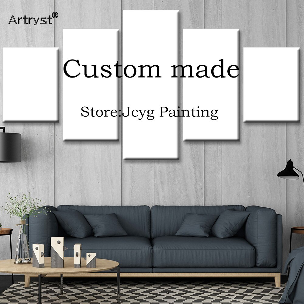 Artryst-póster de pared Diy, lienzo de 5 paneles, pintura personalizada en impresión Modular, Cuadros, decoración para sala de estar, envío directo