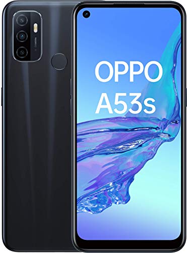 Oppo A53S – Pantalla de 6.5 (Neo-Display de 90Hz, 4GB/128GB, Snapdragon 460, 5000mAh, Carga Rápida 18W, Dual Sim) Negro [Versión ES/PT]