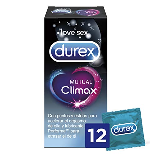 Durex Preservativos Climax Mutuo con Efecto Retardante – 12 Condones