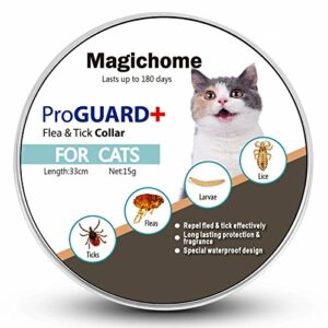 Magichome Collar Antiparasitario para Gatos contra Pulgas, Garrapatas y Mosquitos