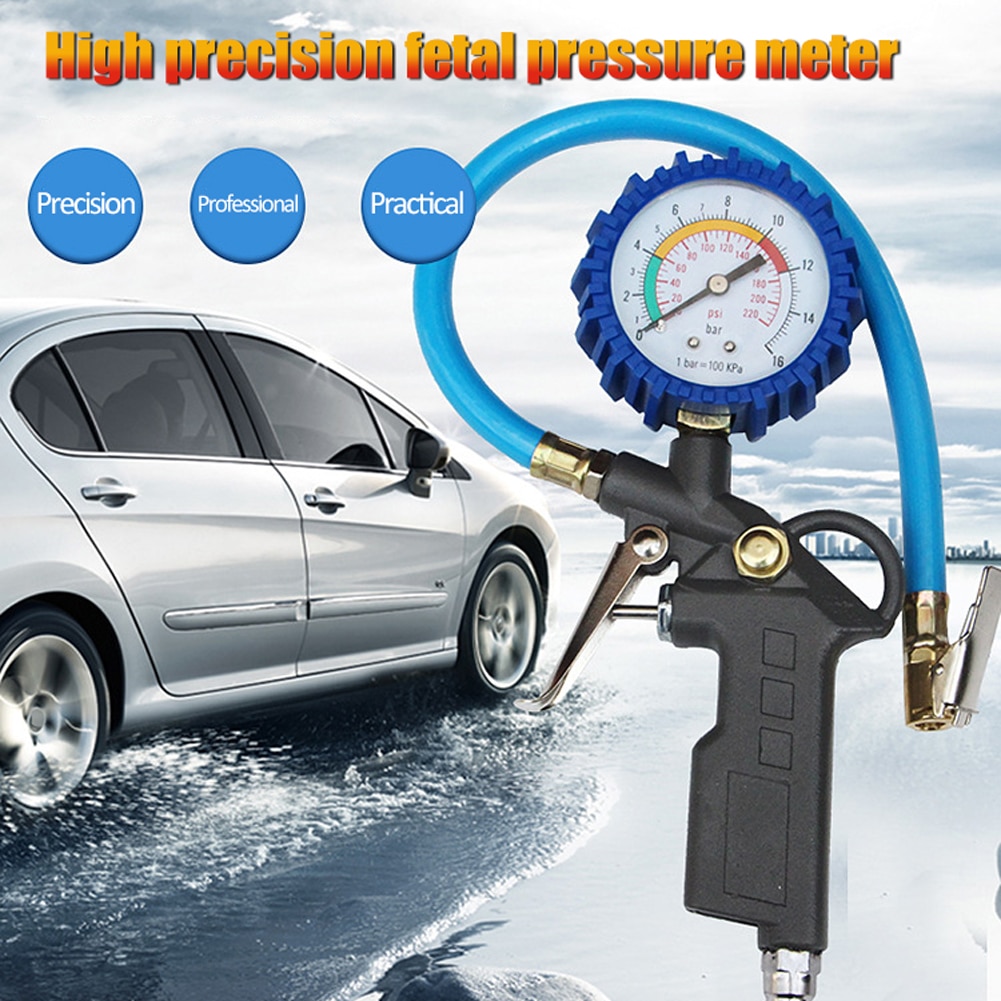 Medidor de presión de neumáticos para coche, inflador de presión de aire, manómetro para vehículo, Inflador de neumáticos, accesorios para compresor de aire