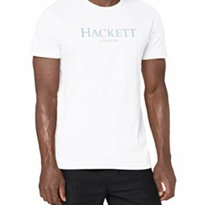 Hackett London Hackett LDN tee Camiseta, 800 Blanco, S para Hombre