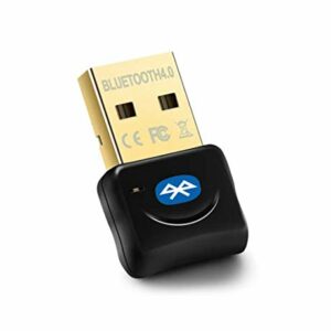 Maxesla Adaptador Bluetooth para PC, 4.0 USB Bluetooth PC, Bluetooth Transmisor y Receptor para PC con Windows XP/7/8/10/Vista, Compatible con Auriculares, Altavoces, Teclados, Ratónes, Negro