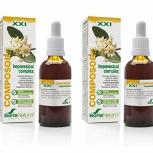 Soria Natural - COMPOSOR 03 - HEPAVESICAL S. XXI - Mejora el rendimiento y la salud del sistema digestivo y hepático - 50 ml – Producto Vegano (PACK2)