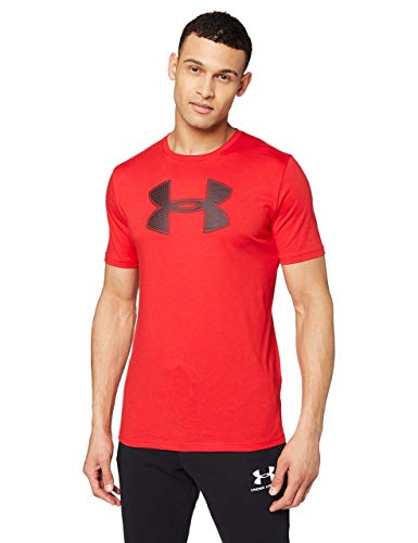Under Armour Big Logo Ss – Camiseta ligera de manga corta para hombre, color Rojo/Negro, talla S