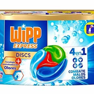 Wipp Express Detergente en Cápsulas Antiolores - 30 Discos, 300 Gramos