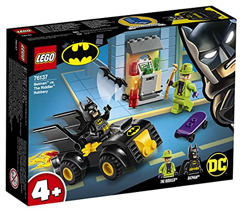 LEGO Super Heroes – Batman y el Robo de Enigma Juguete de construcción con un Batmobile para Perseguir al Supervillano, Novedad 2019 (76137)