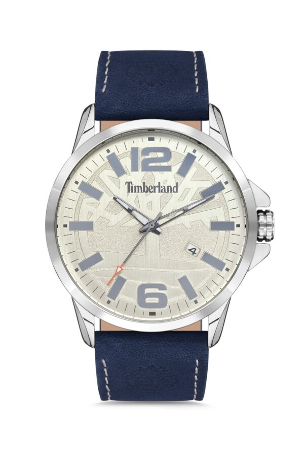 TIMBERLAND-Reloj de pulsera de cuarzo para hombre, accesorio de marca de lujo, con correa de cuero genuino, carcasa de Metal, esfera blanca Mineral
