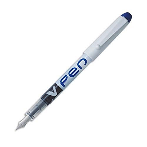 Pilot V-Pen – Pluma de un solo uso (12 unidades), color azul