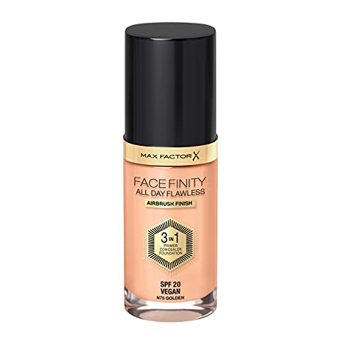 Max Factor FaceFinity 3 en 1 All Day Flawless Base de Maquillaje Tono 075 Golden – 119 gr