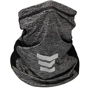 Bandana Cuello Multifuncional Hombres Mujeres, Pañuelos Cabeza Bandana Elástica, Pasamontañas Moto de Seda de Hielo Transpirable Protección Solar, Gris