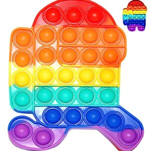 NF ROADTOLOVE Fidget Toy Juguete Antiestres Pop It Sensorial Among Us para Niños y Adultos Bubble Push Juguetes Antiestrés de Explotar Burbujas para Aliviar estrés y Ansiedad
