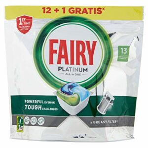 Fairy Platinum Normal Cápsulas de Lavavajillas, 13 Cápsulas