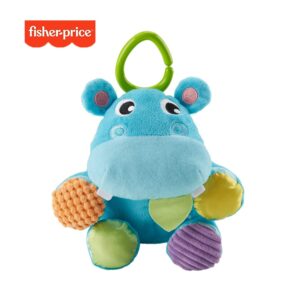 Fisher Price-bola mágica de hipopótamo para niños, juguete educativo de peluche, juguete de aprendizaje, regalo de Navidad, GFC35