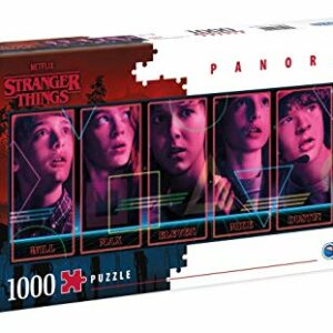 Clementoni Stranger Puzzle 1000 Piezas Panorama Strange Things, Multicolor (39548.4)
