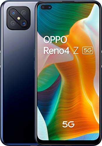 OPPO Reno 4Z 5G – Pantalla de 6.57" (120 Hz de pantalla, 8GB/128GB, MTK 800 5G, 4000mAh, Android 10) Negro [Versión ES/PT]
