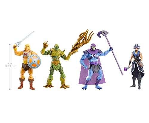 Masters of the Universe Revelation, Figura He-Man, muñeco articulado de juguete (Mattel GYV09)