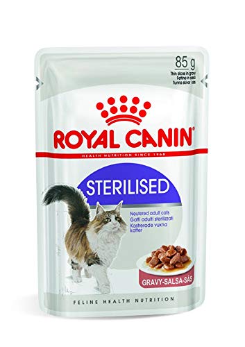 ROYAL CANIN Sterilised Comida para Gatos – Paquete de 12 x 85 gr – Total: 1020 gr