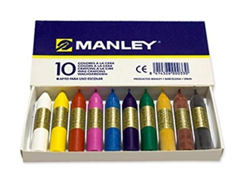 Ceras Manley 10 Colores 6cm =000330=