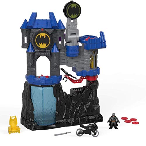 Imaginext DC Super Friends Batman, Batcueva Wayne Manor, juguetes niños 3 años (Mattel FMX63)