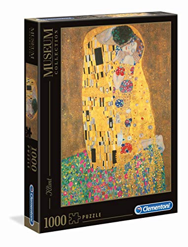 Clementoni- Museum Collection-Klimt: Il Bacio Gustav Pingüinos De Madagascar Puzzle, 1000 Piezas, Multicolor, 12+ (31442)