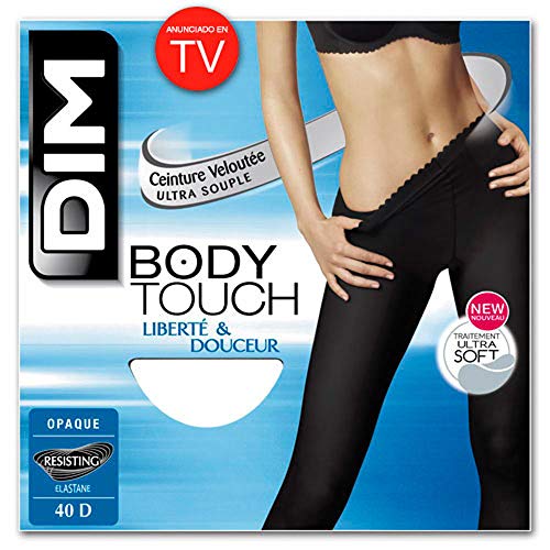 Dim Body Touch Panty Medias, opaco, Noir, 4 para Mujer