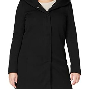 Only Onlsedona Light Coat Otw Noos Abrigo, Negro (Black Black), 42 (Talla del Fabricante: X-Large) para Mujer
