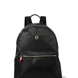 Tommy Hilfiger Poppy Backpack Solid, Bolsas. para Mujer, Negro, One Size