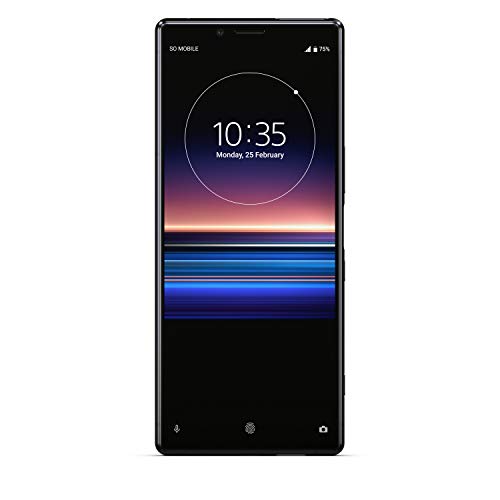 Sony Xperia 1 – Smartphone de 6.5 (Pantalla OLED 4K HDR 21:9 CinemaWide, 128 GB de memoria interna, 6 GB RAM, Dual Sim, Android 9.0), color negro [Versión importada]