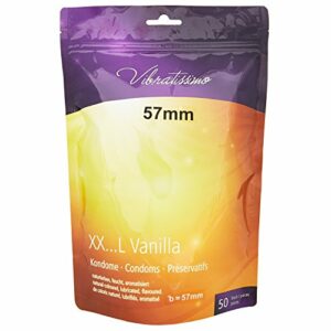 Amor Vibratissimo® "MiTalla 57mm" 50 pack preservativos, condones para una sensación auténtica