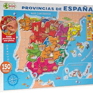 Educa - Provincias España Puzzle, 150 Piezas, Multicolor (14870)