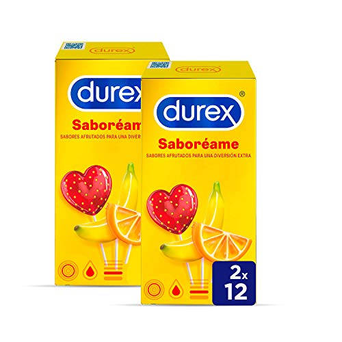 Durex Preservativos Saboreame con Sabores Afrutados - 24 Condones