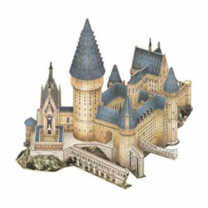 World Brands- Harry Potter-Gran salón de Hogwarts Puzzles 3D, Kit de Construcción, Multicolor (Cubic Fun DS1011H)