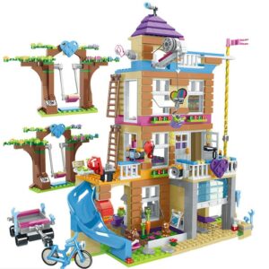 Bloques de construcción de casa de amigos para niñas, 868 piezas, bloques de construcción con pila luminosa, juguetes para niños, regalo de cumpleaños y Navidad