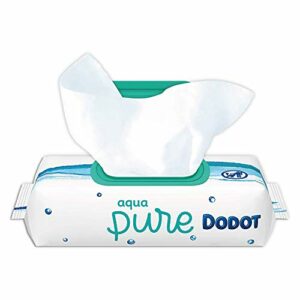 Dodot Aqua Pure Toallitas Para Bebé con 99% Agua - 1 Paquete de 48 Toallitas