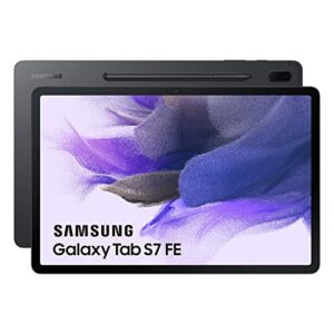 SAMSUNG Galaxy Tab S7 FE - Tablet de 12.4" (WiFi, RAM de 4GB, Almacenamiento de 64GB, Android) - Color Negro [Versión española]