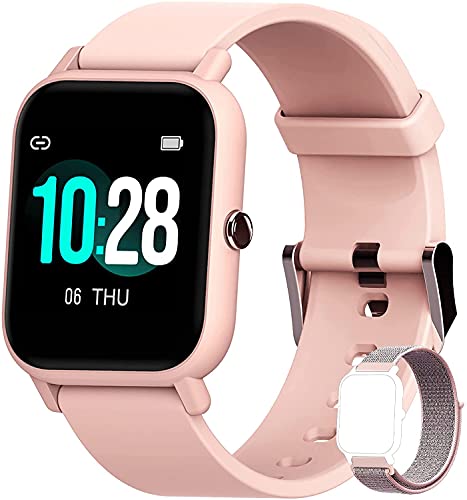 Blackview R3 Smartwatch, Reloj Inteligente Mujer – Oxímetro de Pulso (SpO2) | Esfera de Reloj de DIY | Pulsera Actividad Inteligente Caloría | Smartwatch Mujer para Android e iOS (Versión Mejorada)