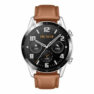 Huawei Watch GT2 - Smartwatch con Caja de 46 Mm (Pantalla Táctil Amoled de 1.39", GPS, 15 Modos Deportivos, Llamadas Bluetooth), marrón