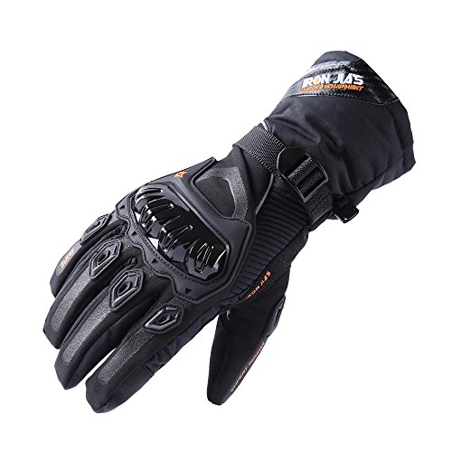 IRON JIA’S Guantes de motos Invierno cálido impermeable guantes de protección a prueba de viento Guantes Luvas modelos de actualización (puede pantalla táctil)