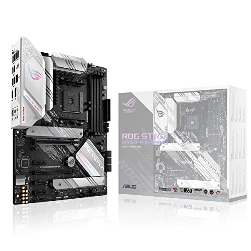 ASUS Rog Strix B550-A Gaming – Placa Base de Gaming ATX AM4 AMD B550 Ryzen (PCIE 4.0, etapas de Potencia agrupadas, Intel 2.5Gb Ethernet, Dos M.2 con disipadores, SATA 6 Gbps, Aura Sync RGB)