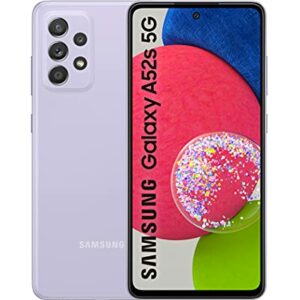 Samsung Smartphone Galaxy A52s 5G con Pantalla Infinity-O FHD+ de 6,5 Pulgadas, 6 GB de RAM y 128 GB de Memoria Interna Ampliable, Batería de 4500 mAh y Carga Superrápida Violeta (Version ES)
