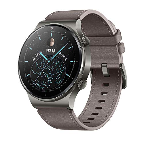 HUAWEI WATCH GT 2 Pro – Smartwatch con pantalla AMOLED de 1.39, hasta dos semanas de batería, GPS y GLONASS, SpO2, +100 modos de entrenamiento, llamadas bluetooth, color gris