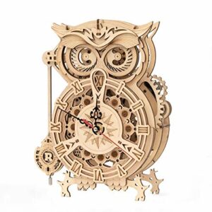 ROKR Owl Clock Puzzle 3D Maqueta Madera | Maquetas para Montar | Maquetas para Construir Adultos