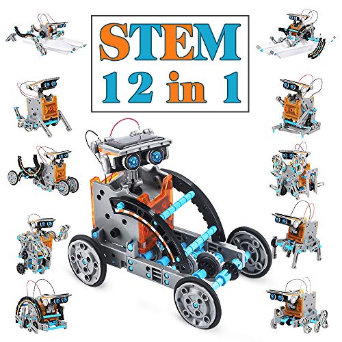 Dreamy Cubby Juguetes Stem para niños de 8 años Kit de Robot Solar 12 en 1 Aprendizaje Educativo Ciencia Construcción de Juguetes con alicates para niños de 8-12 años Regalo de Pascua
