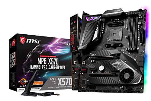 MSI MPG X570 Gaming Pro Carbon Wifi – Placa Base Performance Gaming (Chipset MPG X570, DDR4, Audio Boost, Intel Lan, Socket AM4, Wi-Fi, HDMI, Soporta AMD Pocesadores) Color Negro