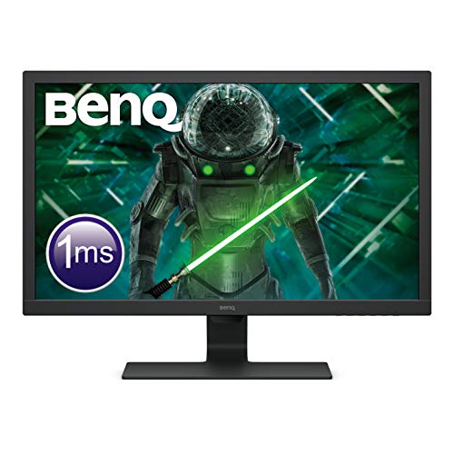BenQ GL2780 – Monitor Gaming de 27 FullHD (1920×1080, 1ms, 75Hz, HDMI, DisplayPort, DVI, VGA, Altavoces, Eye-care, Sensor Brillo Inteligente, Flicker-free, Low Blue Light, antireflejos) – Color Negro