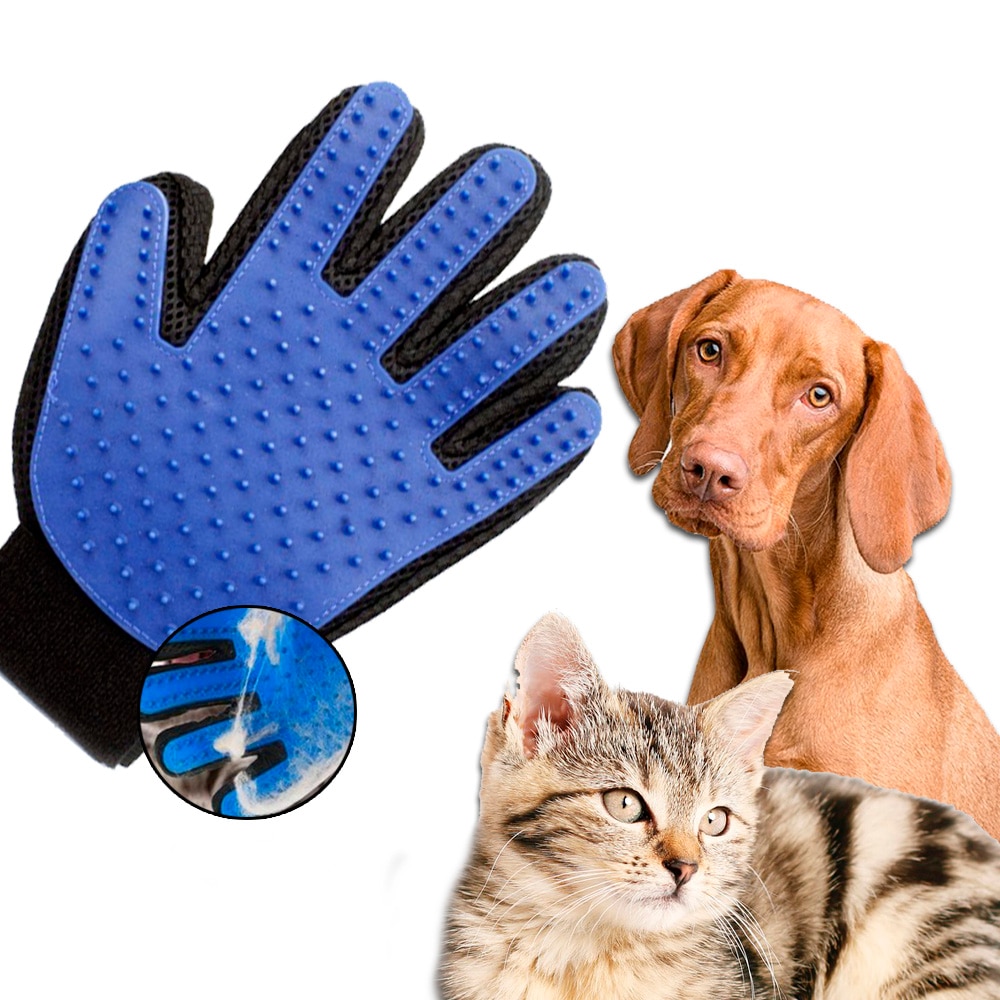 Guante quitapelos para mascotas impermeable quita pelos y limpia perros y gatos con masajes relajantes para mascota