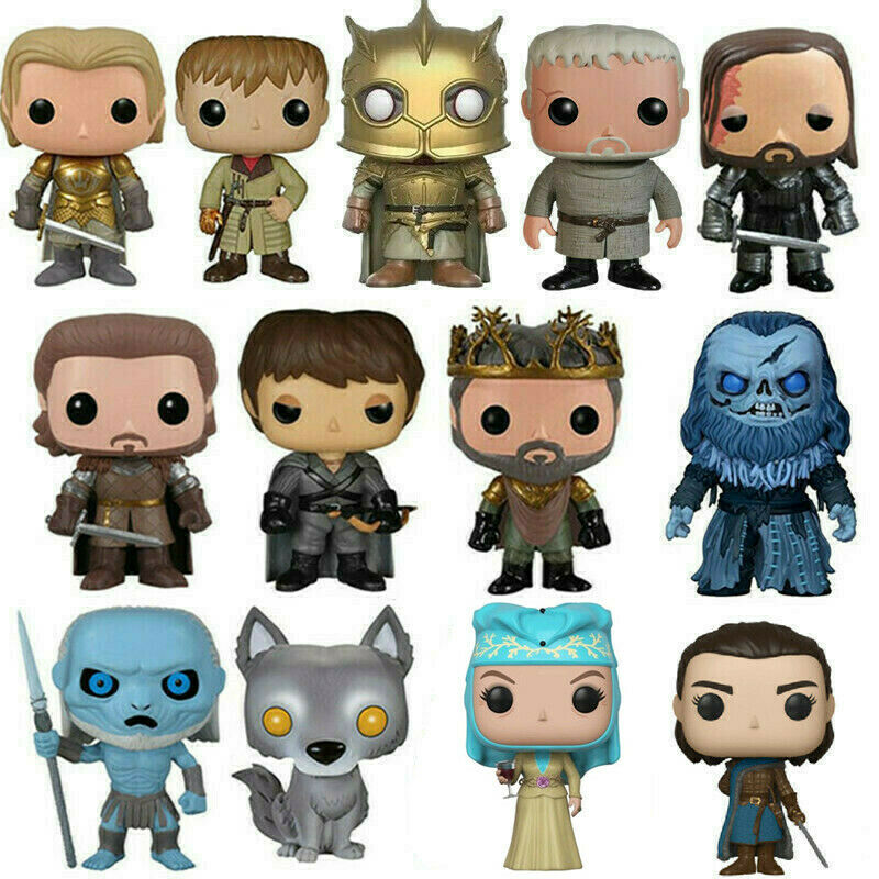 FUNKO POP Figuras de acción de vinilo de juego de Jon Snow Throne, Daenerys, Targaryen, Drogon, Ghost, Tyrion, Lannister, juguetes para niños